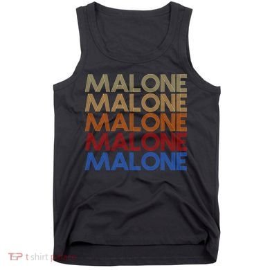 Malone Retro Vintage Style Name Tank Top