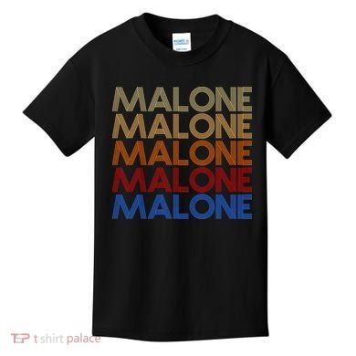 Malone Retro Vintage Style Name Kids T-Shirt