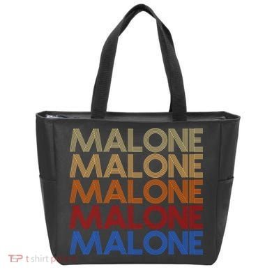 Malone Retro Vintage Style Name Tote Bag