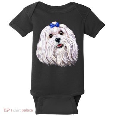 Maltese Baby Bodysuit