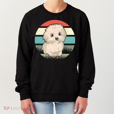 Maltese Dog Retro Women's Sweatshirt