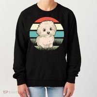 Maltese Dog Retro Women's Sweatshirt thumb 0