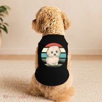 Maltese Dog Retro Doggie Tank thumb 2