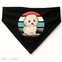 Maltese Dog Retro USA-Made Doggie Bandana thumb 0