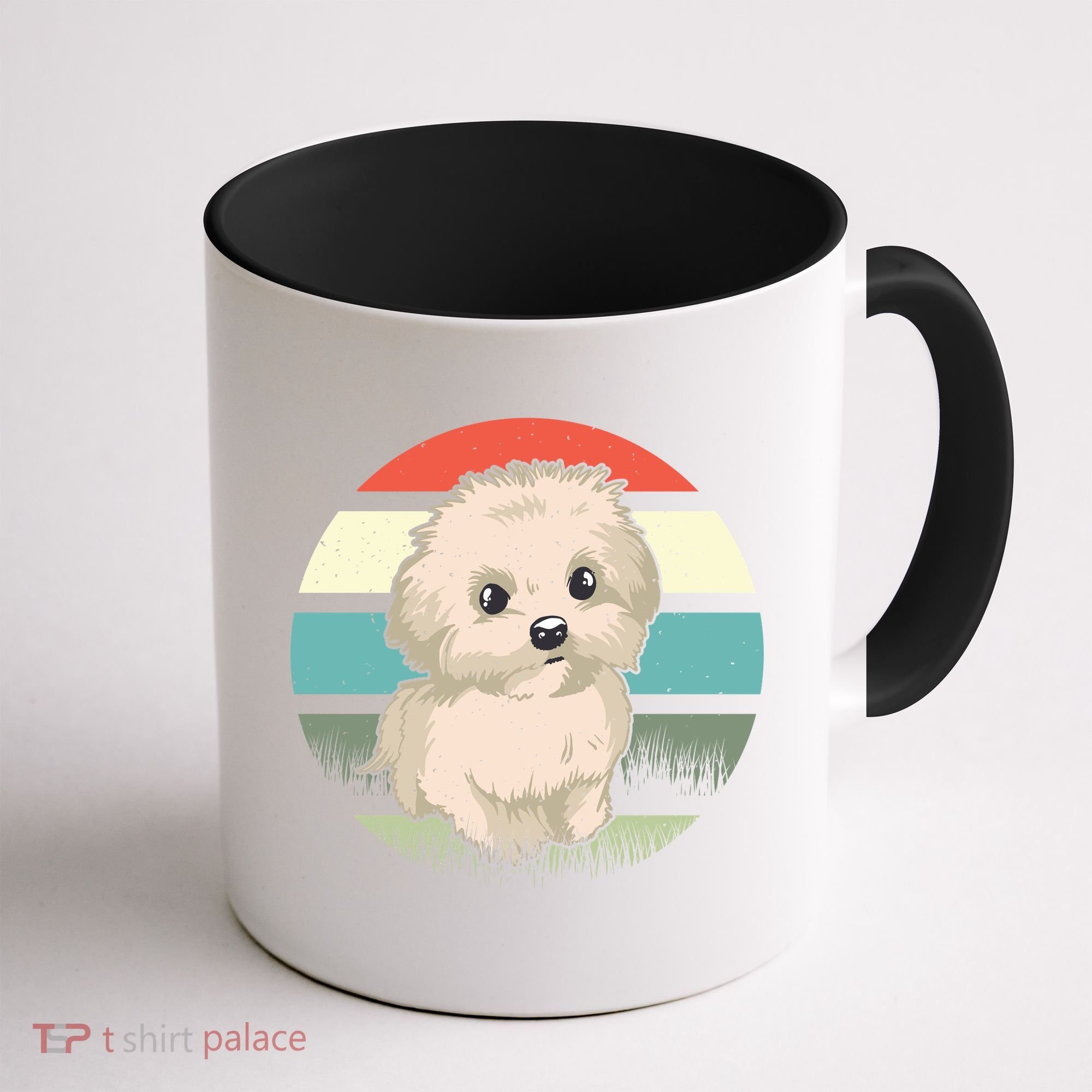 Maltese Dog Retro Coffee Mug