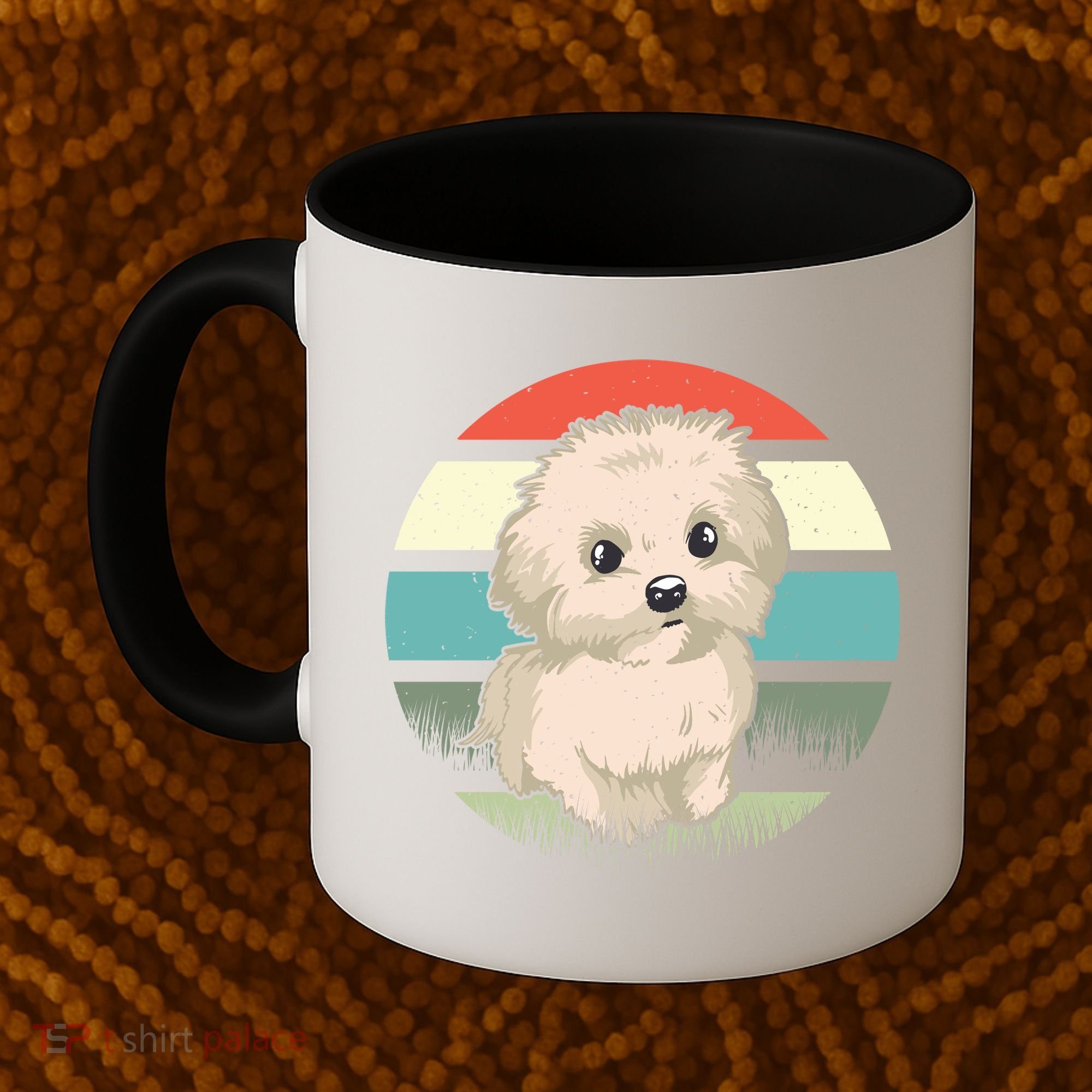 Maltese Dog Retro Coffee Mug