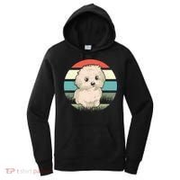 Maltese Dog Retro Women's Hoodie thumb 0