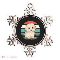 Maltese Dog Retro Ornament thumb 0