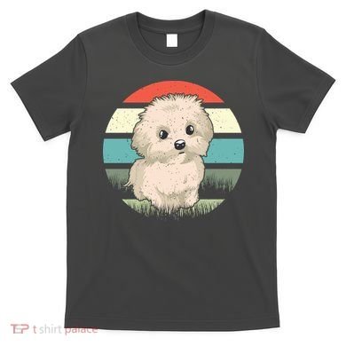 Maltese Dog Retro T-Shirt