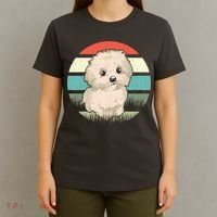 Maltese Dog Retro T-Shirt thumb 4