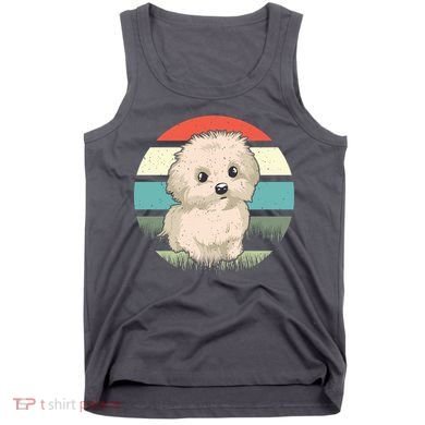 Maltese Dog Retro Tank Top