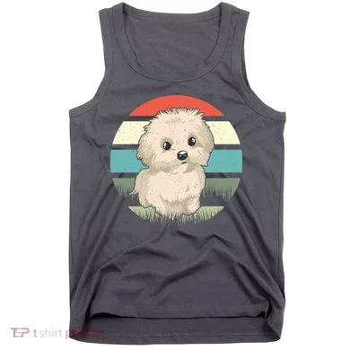 Maltese Dog Retro Tank Top