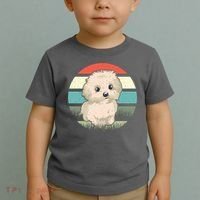 Maltese Dog Retro Toddler T-Shirt thumb 2