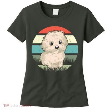 Maltese Dog Retro Women's T-Shirt