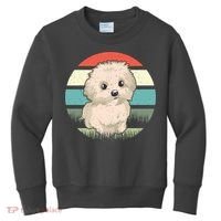 Maltese Dog Retro Kids Sweatshirt thumb 0