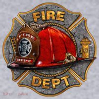 Maltese Fire Dept. Helmet Women's Racerback Cropped Tank thumb 2