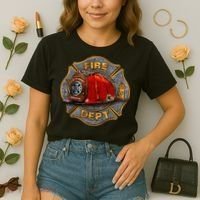 Maltese Fire Dept. Helmet Comfort Colors Boxy T-Shirt thumb 2