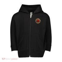 Maltese Fire Dept. Helmet Toddler Zip Fleece Hoodie thumb 0