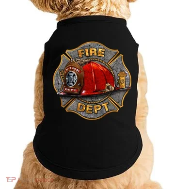 Maltese Fire Dept. Helmet Doggie Tank