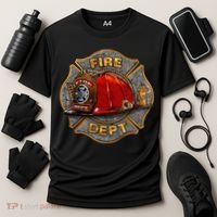 Maltese Fire Dept. Helmet Cooling Performance Crew T-Shirt thumb 3