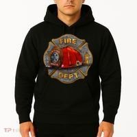 Maltese Fire Dept. Helmet Hoodie thumb 2