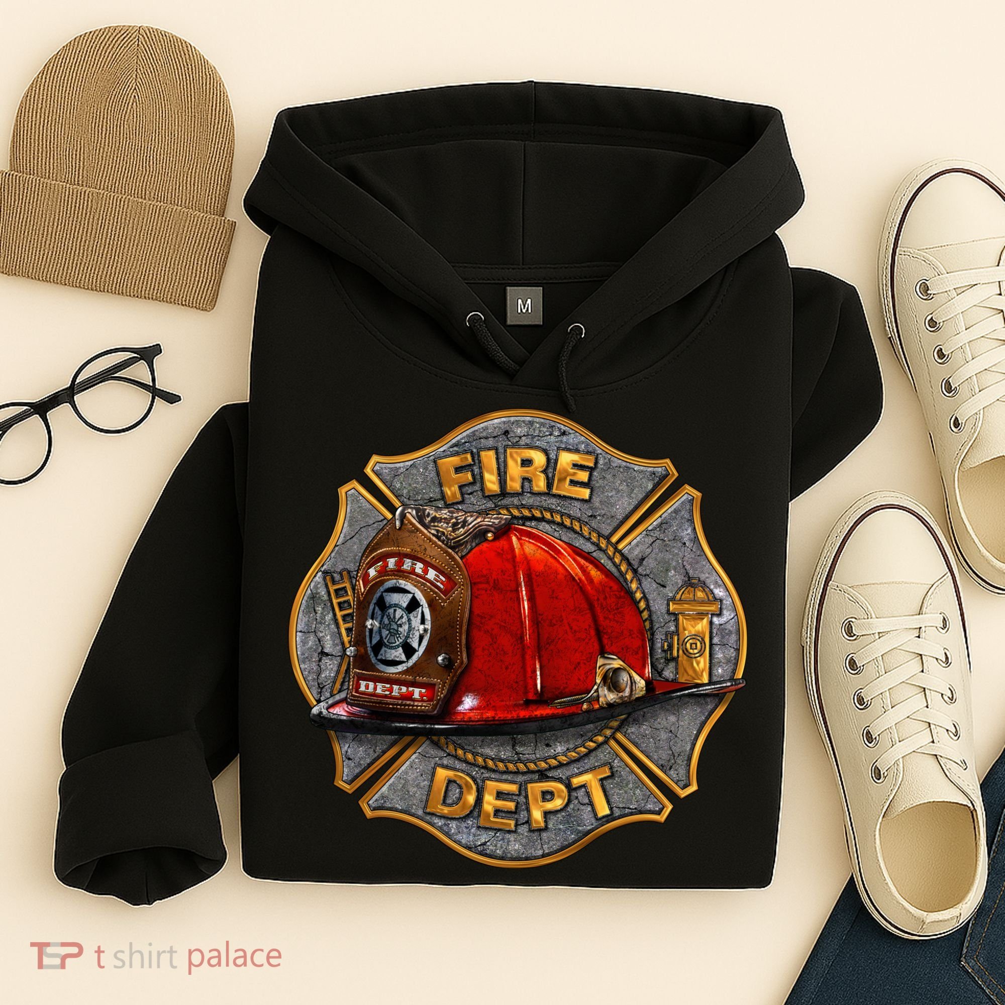 Maltese Fire Dept. Helmet Hoodie