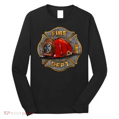 Maltese Fire Dept. Helmet Long Sleeve Shirt