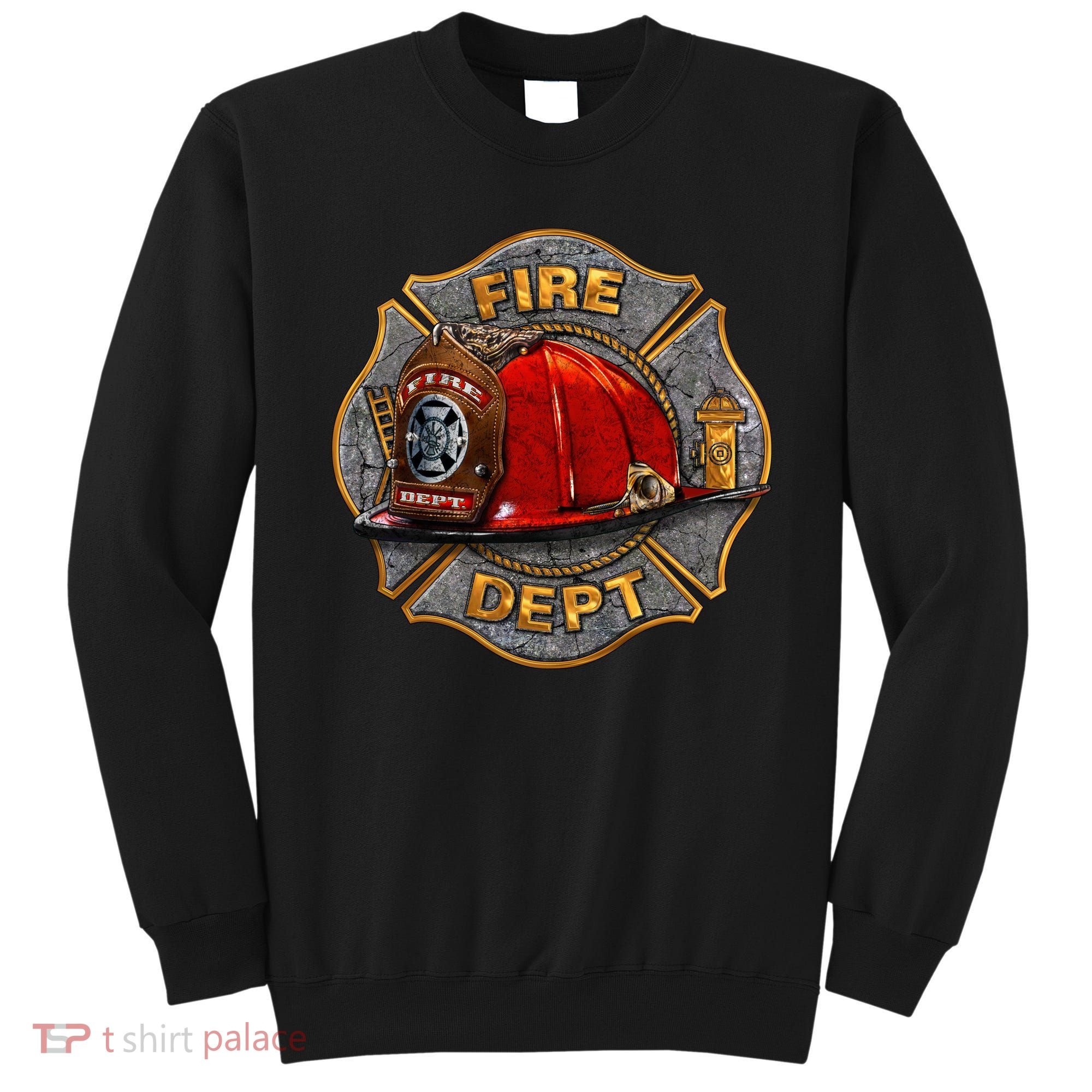 Maltese Fire Dept. Helmet Sweatshirt