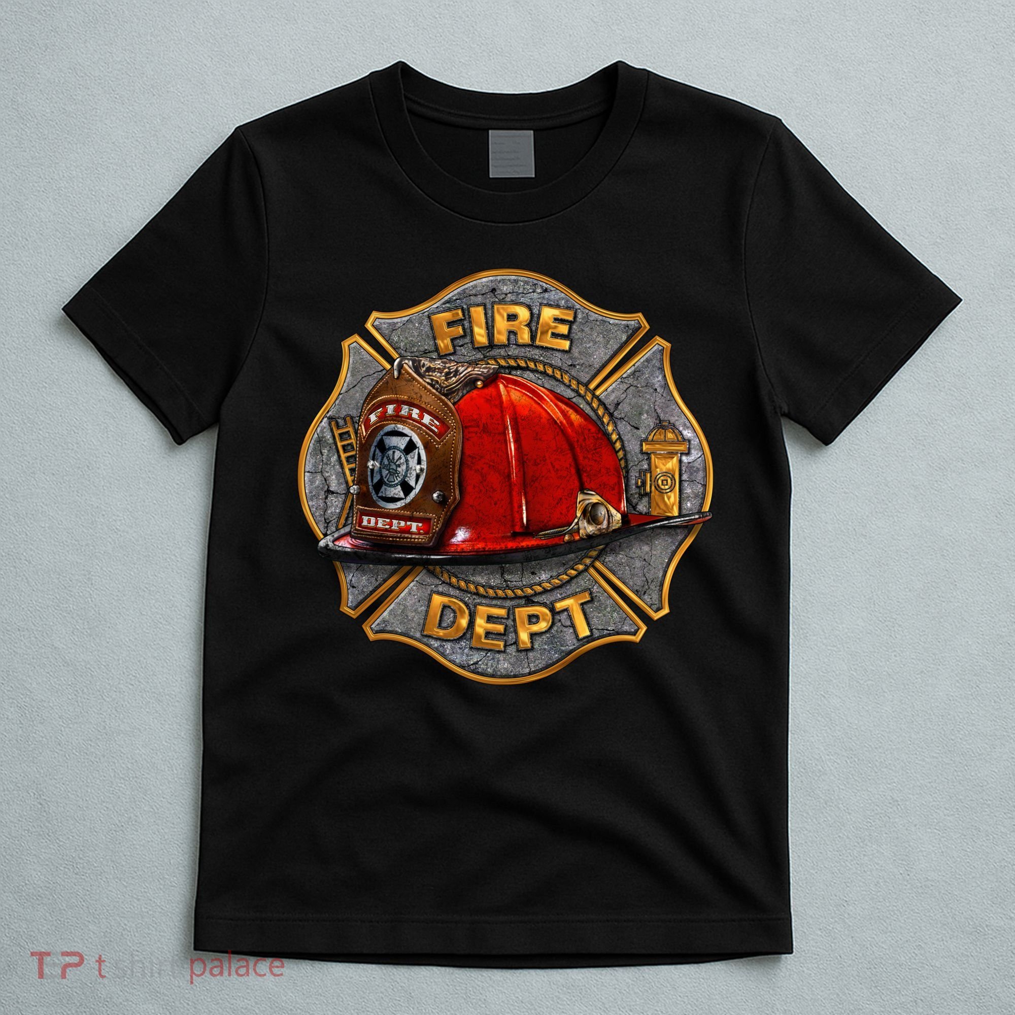 Maltese Fire Dept. Helmet T-Shirt