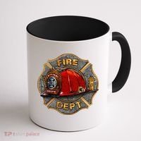 Maltese Fire Dept. Helmet Coffee Mug thumb 1