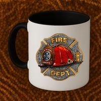 Maltese Fire Dept. Helmet Coffee Mug thumb 2