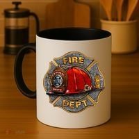 Maltese Fire Dept. Helmet Coffee Mug thumb 4