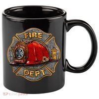 Maltese Fire Dept. Helmet 11oz C Handle Ceramic Mug thumb 0