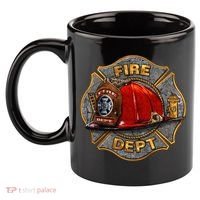 Maltese Fire Dept. Helmet 11oz C Handle Ceramic Mug thumb 2