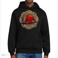 Maltese Fire Dept. Helmet District V.I.T. Heavyweight Hoodie thumb 0