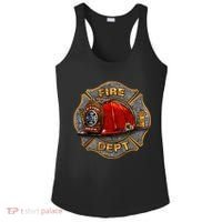 Maltese Fire Dept. Helmet Ladies PosiCharge Competitor Racerback Tank thumb 0