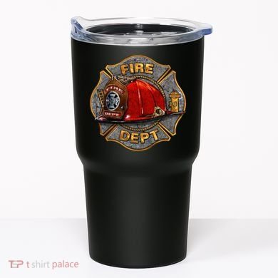Maltese Fire Dept. Helmet Tumbler
