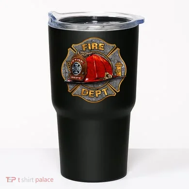 Maltese Fire Dept. Helmet Tumbler
