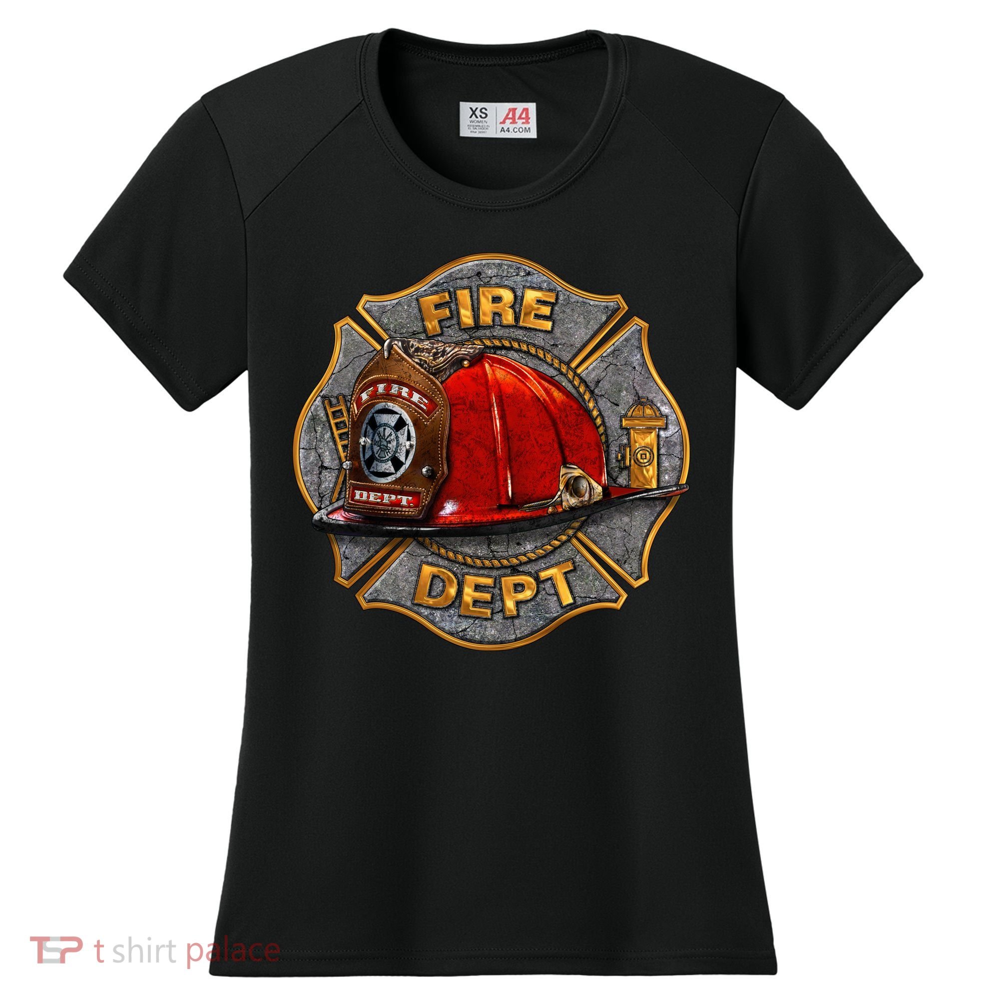 Maltese Fire Dept. Helmet Women's Cooling Performance Crew T-Shirt