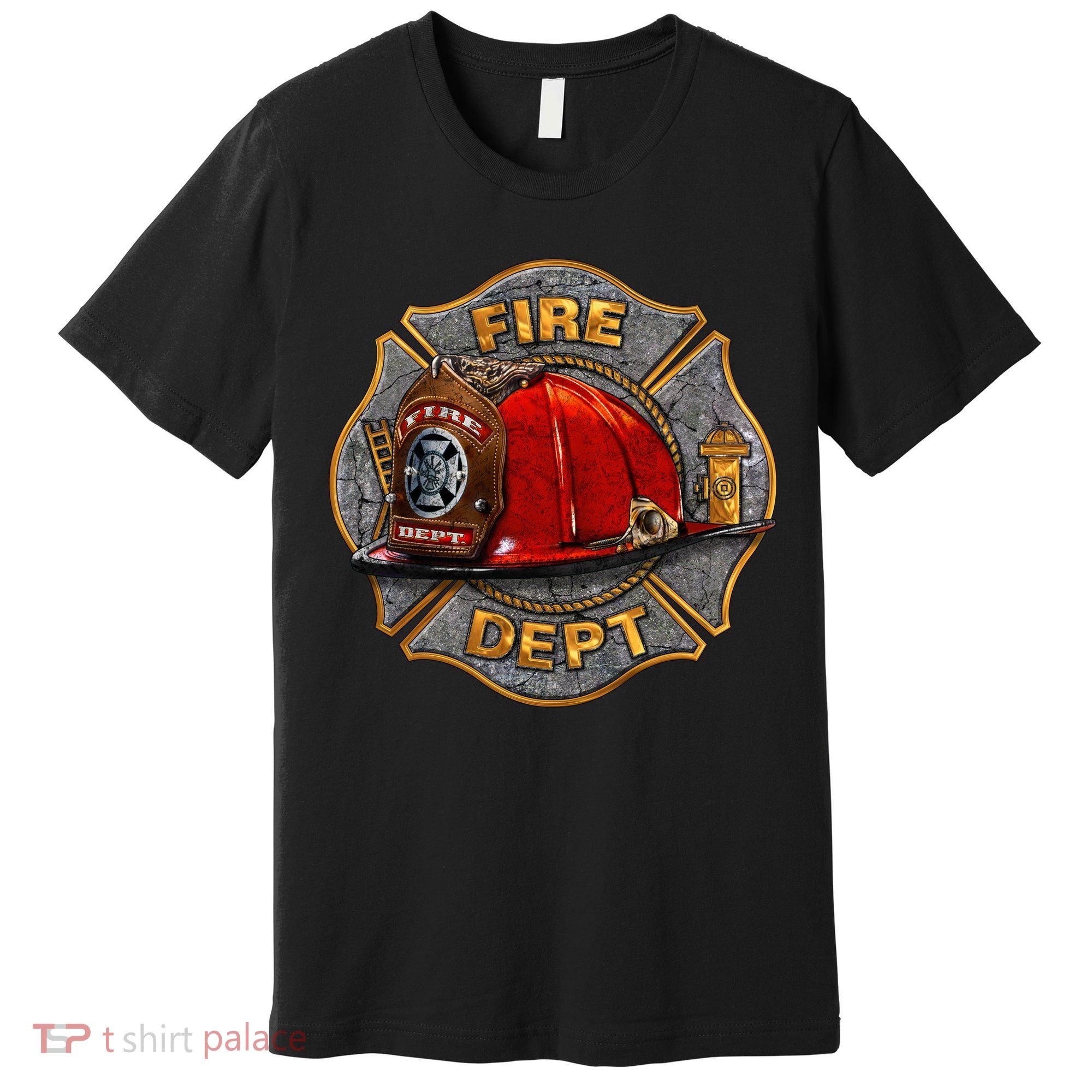 Maltese Fire Dept. Helmet Premium T-Shirt