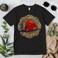 Maltese Fire Dept. Helmet Premium T-Shirt thumb 2