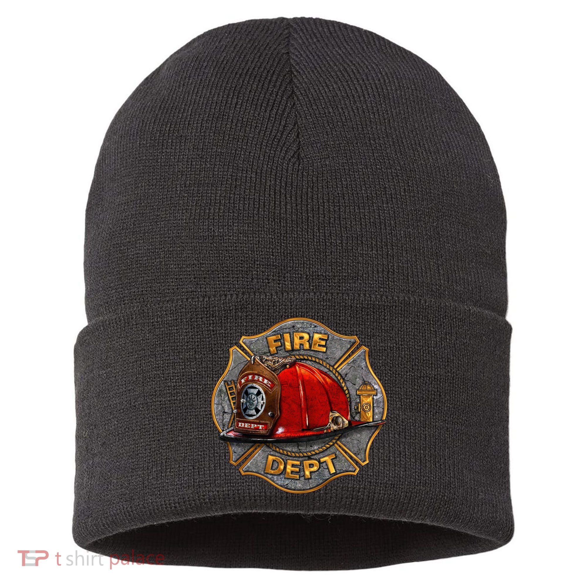 Maltese Fire Dept. Helmet Sustainable Knit Beanie