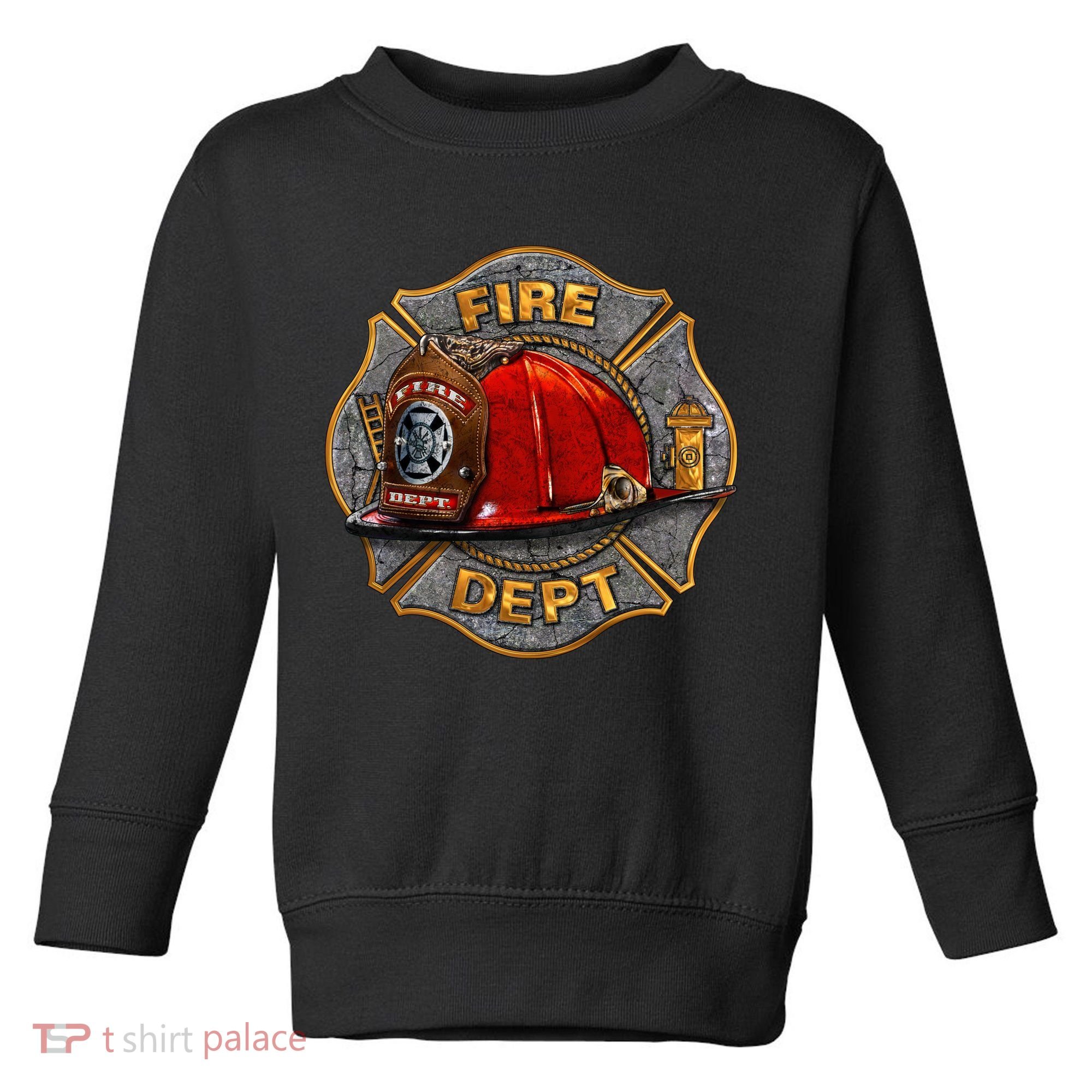 Maltese Fire Dept. Helmet Toddler Sweatshirt
