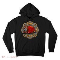 Maltese Fire Dept. Helmet Tall Hoodie thumb 0