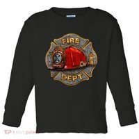 Maltese Fire Dept. Helmet Toddler Long Sleeve Shirt thumb 0