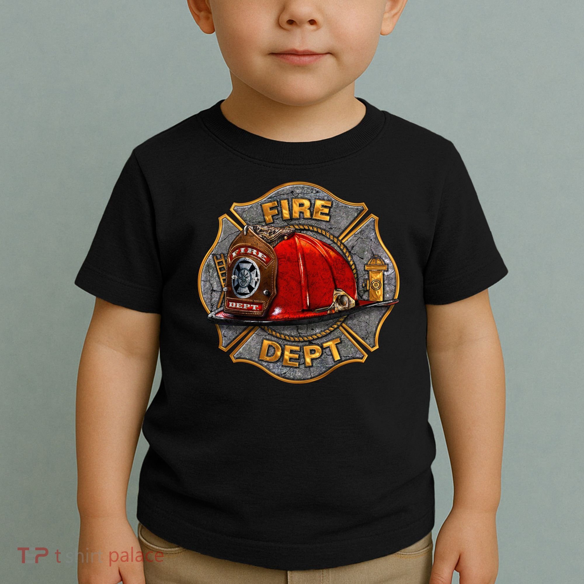 Maltese Fire Dept. Helmet Toddler T-Shirt