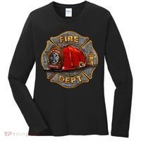 Maltese Fire Dept. Helmet Women's Long Sleeve Shirt thumb 0
