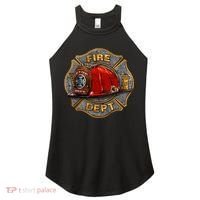 Maltese Fire Dept. Helmet Women's Perfect Tri Rocker Tank thumb 0