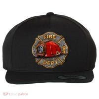 Maltese Fire Dept. Helmet Wool Snapback Cap thumb 0