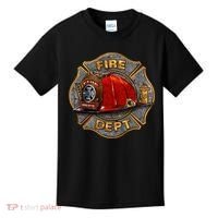 Maltese Fire Dept. Helmet Kids T-Shirt thumb 0